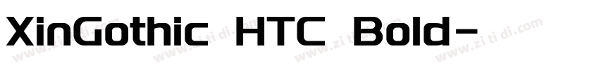 XinGothic HTC Bold字体转换